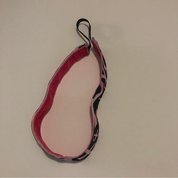 3/$15 New Sweaty Bands Headband Breast Cancer Awareness Black & Pink 1 inch - Picture 5 of 8